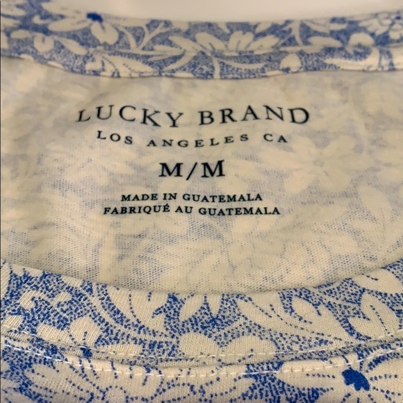 Lucky 🍀 Brand All Over Floral Cotton Tee Medium - Picture 8 of 8